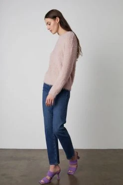 Velvet By Graham & Spencer Womens RAY CREW NECK SWEATER