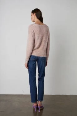 Velvet By Graham & Spencer Womens RAY CREW NECK SWEATER