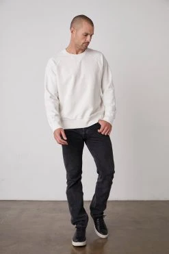 Velvet By Graham & Spencer DRAKE CREW NECK SWEATSHIRT Mens