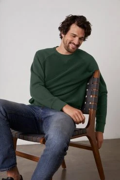 Velvet By Graham & Spencer DRAKE CREW NECK SWEATSHIRT Mens