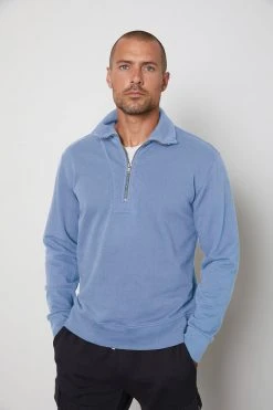 Velvet By Graham & Spencer HANK HALF ZIP PULLOVER