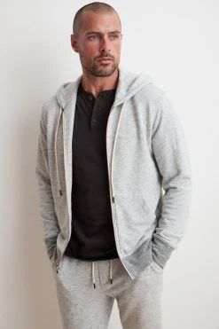 Velvet By Graham & Spencer THOMAS FRENCH TERRY ZIP UP HOODIE