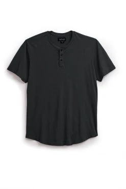 Velvet By Graham & Spencer FULTON SHORT SLEEVE HENLEY Mens