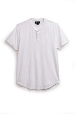 Velvet By Graham & Spencer FULTON SHORT SLEEVE HENLEY Mens