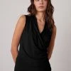 Velvet By Graham & Spencer Womens ADELISE GAUZY WHISPER FITTED WRAP TANK