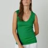 Velvet By Graham & Spencer ESTINA GAUZY WHISPER FITTED TANK TOP