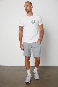 Velvet By Graham & Spencer JONATHAN LINEN DRAWSTRING SHORT