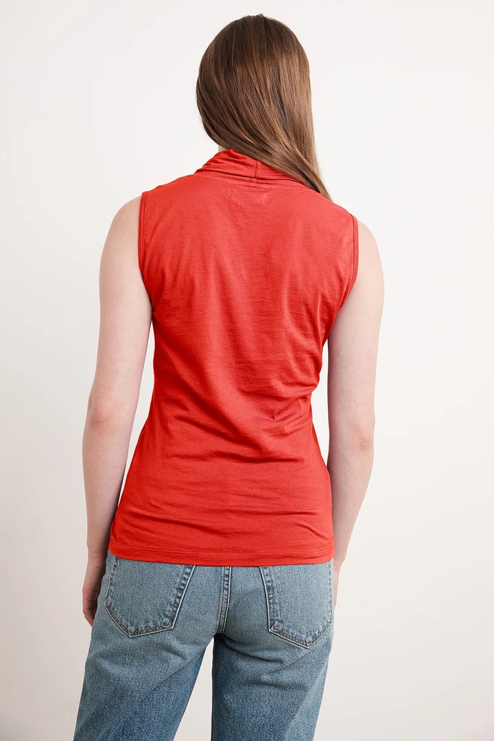 Velvet By Graham & Spencer ADELISE GAUZY WHISPER FITTED WRAP TANK Womens 8 Velvet By Graham & Spencer ADELISE GAUZY WHISPER FITTED WRAP TANK Womens