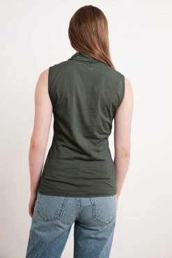 Velvet By Graham & Spencer ADELISE GAUZY WHISPER FITTED WRAP TANK Womens 30 Velvet By Graham & Spencer ADELISE GAUZY WHISPER FITTED WRAP TANK Womens