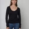Velvet By Graham & Spencer DENISE SCOOP NECK TEE Womens