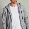 Velvet By Graham & Spencer Mens DAVE ZIP UP HOODIE