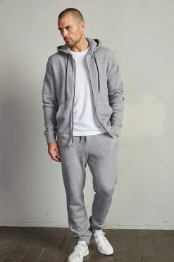 Velvet By Graham & Spencer Mens DAVE ZIP UP HOODIE