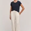 Velvet By Graham & Spencer GWYNETH HEAVY LINEN PANT