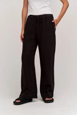 Velvet By Graham & Spencer GWYNETH HEAVY LINEN PANT