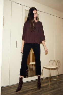 Velvet By Graham & Spencer CANDACE CORDUROY HIGH RISE CROP JEAN Womens