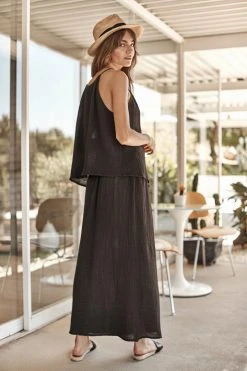 Velvet By Graham & Spencer TAWNA COTTON GAUZE V-NECK TANK