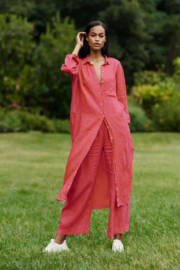 Velvet By Graham & Spencer Womens JORA LINEN BUTTON-UP DRESS 18 Velvet By Graham & Spencer Womens JORA LINEN BUTTON-UP DRESS