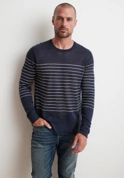 Velvet By Graham & Spencer PIERCE STRIPED TOP Mens
