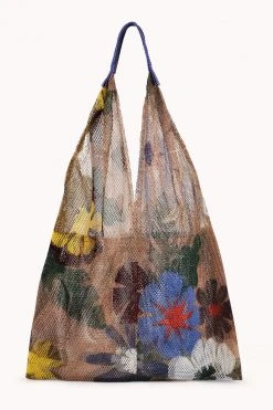 LARGE FLORAL PRINT MESH TOTE BY EPICE Womens