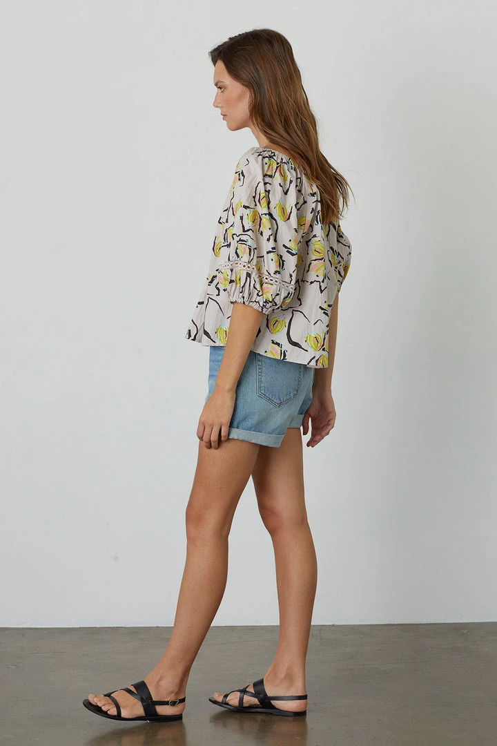 Velvet By Graham & Spencer Womens ZOEY PRINTED BOHO TOP 3 Velvet By Graham & Spencer Womens ZOEY PRINTED BOHO TOP