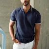 Velvet By Graham & Spencer GORDON LINEN BLEND POLO Mens
