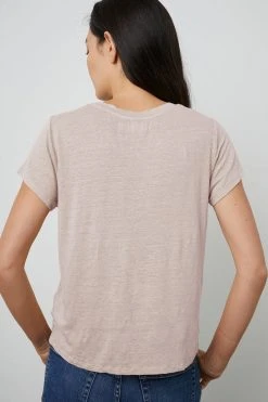 Velvet By Graham & Spencer CASEY SHORT SLEEVE CREW NECK TEE