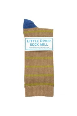 CLUB STRIPE CREW SOCK BY LITTLE RIVER SOCK MILL 10 CLUB STRIPE CREW SOCK BY LITTLE RIVER SOCK MILL