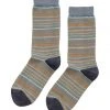 MULTI STRIPE CREW SOCK BY LITTLE RIVER SOCK MILL