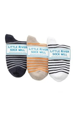 Velvet By Graham & Spencer STRIPED BOOTIE SOCK BY LITTLE RIVER SOCK MILL Accessories