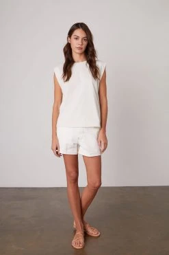 Velvet By Graham & Spencer Womens TRISTA MUSCLE TEE