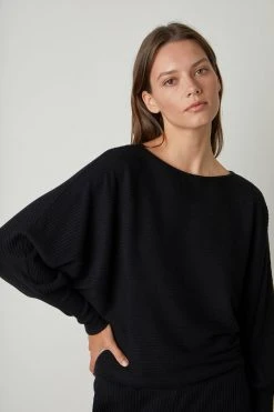 Velvet By Graham & Spencer Womens PEPPER DOLMAN SLEEVE TOP