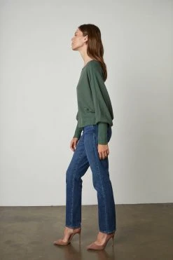 Velvet By Graham & Spencer Womens PEPPER DOLMAN SLEEVE TOP