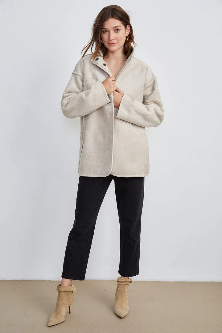 Velvet By Graham & Spencer ALBANY REVERSIBLE LUX SHERPA COAT 6 Velvet By Graham & Spencer ALBANY REVERSIBLE LUX SHERPA COAT