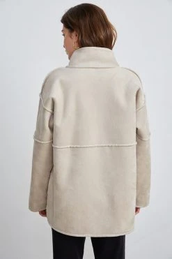 Velvet By Graham & Spencer ALBANY REVERSIBLE LUX SHERPA COAT 17 Velvet By Graham & Spencer ALBANY REVERSIBLE LUX SHERPA COAT