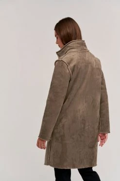 Velvet By Graham & Spencer MIRABEL FAUX LUX SHERPA REVERSIBLE COAT