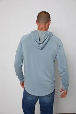 Velvet By Graham & Spencer Mens CAMERON HENLEY HOODIE