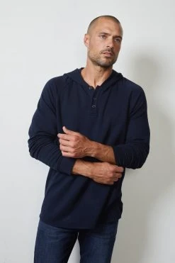 Velvet By Graham & Spencer CAMERON HENLEY HOODIE Mens