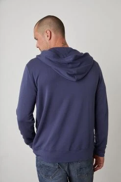 Velvet By Graham & Spencer Mens RODAN LUXE FLEECE ZIP HOODIE
