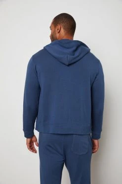 Velvet By Graham & Spencer Mens RODAN LUXE FLEECE ZIP HOODIE