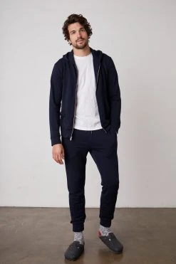 Velvet By Graham & Spencer Mens CROSBY LUXE FLEECE JOGGER 37 Velvet By Graham & Spencer Mens CROSBY LUXE FLEECE JOGGER