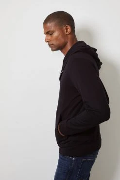 Velvet By Graham & Spencer Mens RODAN LUXE FLEECE ZIP HOODIE