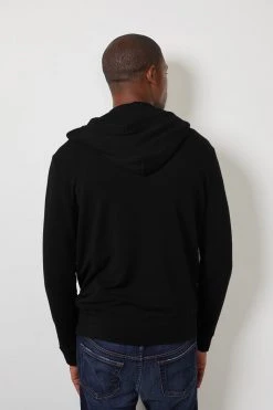 Velvet By Graham & Spencer Mens RODAN LUXE FLEECE ZIP HOODIE