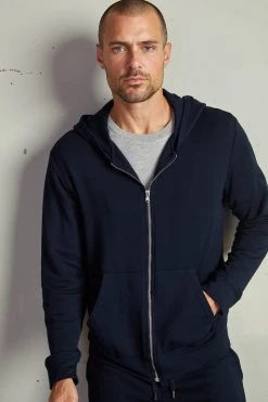 Velvet By Graham & Spencer RODAN LUXE FLEECE ZIP HOODIE