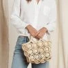 Velvet By Graham & Spencer MACRAME SMALL STRAW TOTE