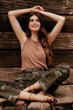 Velvet By Graham & Spencer Womens MAXIE RIBBED TANK TOP