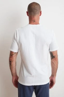 Velvet By Graham & Spencer Mens DOM MICRO TERRY CREW TEE