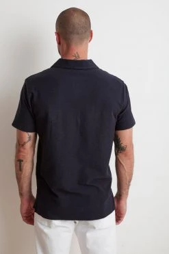 Velvet By Graham & Spencer TODD MICRO TERRY POLO Mens