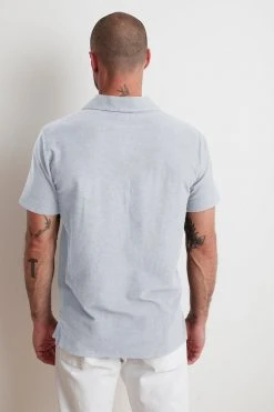 Velvet By Graham & Spencer TODD MICRO TERRY POLO Mens