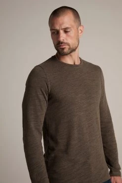 Velvet By Graham & Spencer RAYMON MOCK TWIST JERSEY KNIT TOP