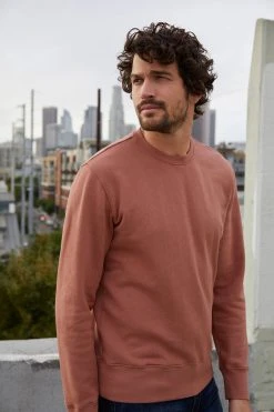 Velvet By Graham & Spencer ROMAN CREW NECK SWEATSHIRT Mens